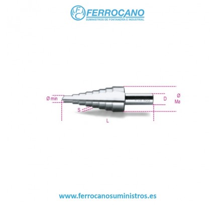 BROCA ESCALONADA BETA HSS 4-30MM 425/6