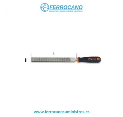LIMA BETA PLANA C/MANGO GRANO MEDIO 200MM