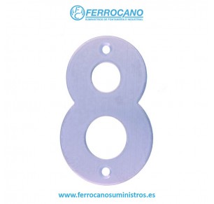NUMERO '8' AMIG INOX 10CM