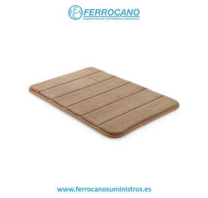 ALFOMBRA BAÑO ANTIDESLIZANTE TATAY BEIGE 40X60CM