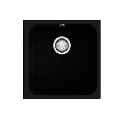 FREGADOR POALGI ESSENZIAL 40 NEGRO LISO