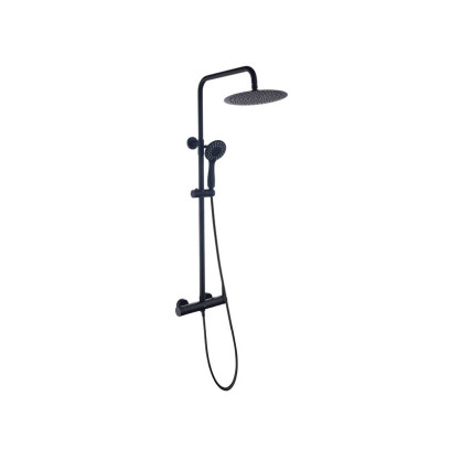 COLUMNA DUCHA MONOMANDO SKY BATH ROCK PVD NEGRO MATE