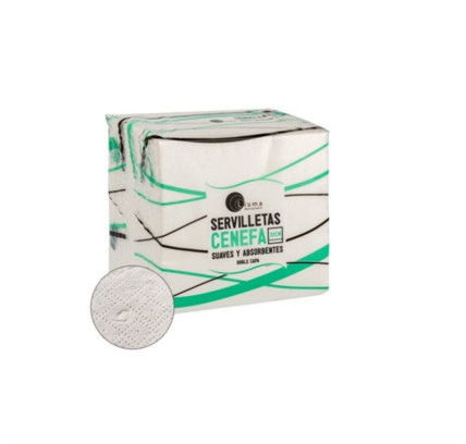 SERVILLETA MESA 30X30CM DOBLE CAPA (100 UDS)