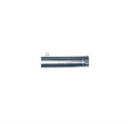 TUBO ESTUFA ACERO GALVANIZADO 100 MM CON LLAVE