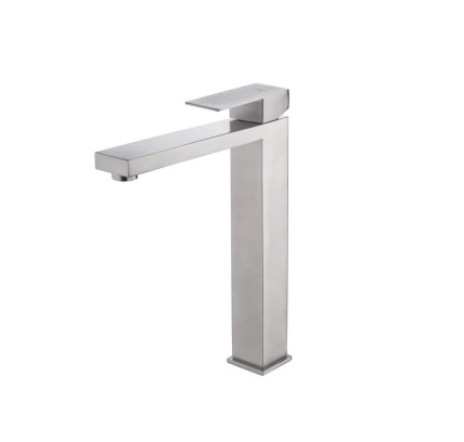 MONOMANDO LAVABO ALTO SKY BATH ARMY NÍQUEL CEPILLADO
