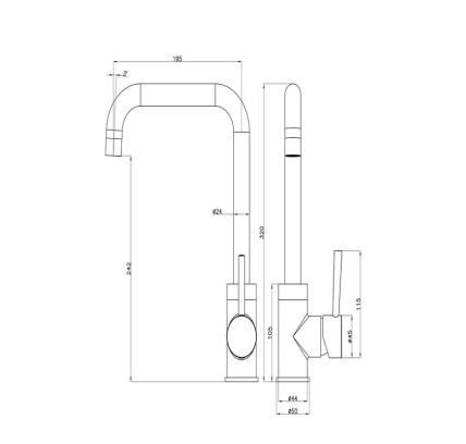 MONOMANDO FREGADOR SKY BATH COMFORT CROMO