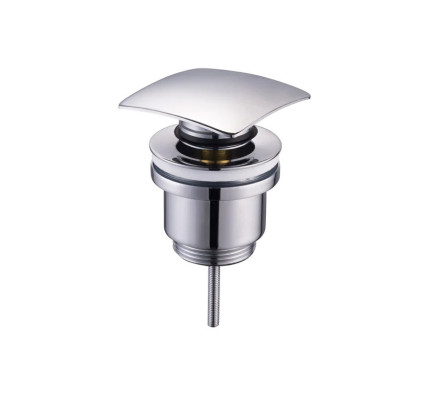 VÁLVULA AUTOMÁTICA CLICK CLACK SKY BATH TAPÓN CUADRADO CROMO