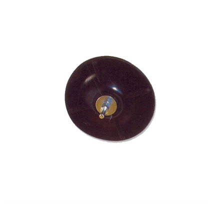 PLATO DE GOMA CON EJE DIAMETRO 125X6 MM