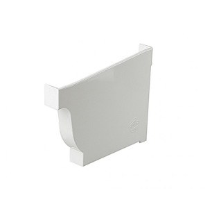 TAPA ACCESORIO CANALÓN JIMTEN ELITE - ALFA DERECHA RECTANGULAR BLANCO 036041