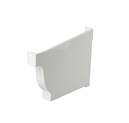 TAPA ACCESORIO CANALÓN JIMTEN ELITE - ALFA DERECHA RECTANGULAR BLANCO 036041