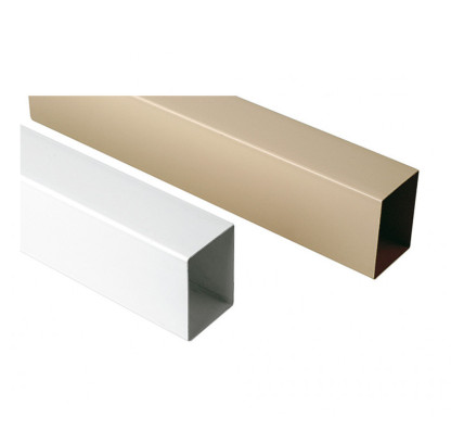 TUBO RECTANGULAR 100X73 CANALÓN JIMTEN BLANCO 038201 (2 METROS)