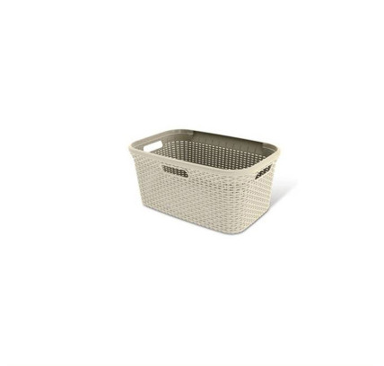 CESTO ORDEN ROPA CURVER TATAY BLANCO VINTAGE
