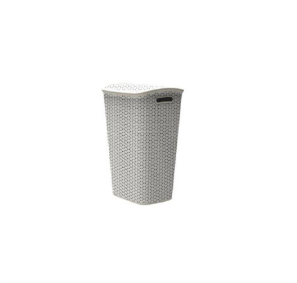 CESTO ORDEN ROPA CON TAPA CURVER RATAN VINTAGE
