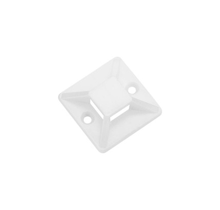 BASE BRIDA ADHESIVA 28X28 HEPO BLANCA 22860 (100 UDS)