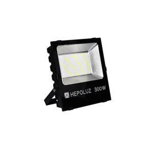 PROYECTOR LED HEPO PARED 300W 6000K NEGRO
