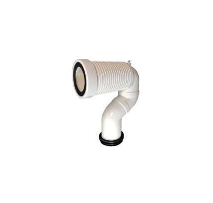 CODO EVACUACION TECNOAGUA T-122R SENSO RECORTABLE 210 + 180MM 50722