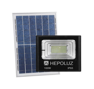 PROYECTOR SOLAR LED PARED HEPO 100W 6000K 49732