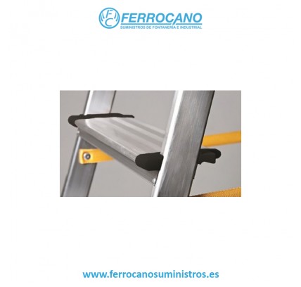ESCALERA ALUMINIO DOMÉSTICA FERCOM 8 PELDAÑOS ANCHOS