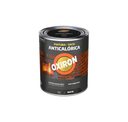 ESMALTE ANTICALORICO OXIRON NEGRO MATE 250ML