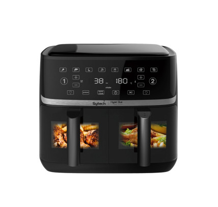 FREIDORA AIRE SYTECH SYAF1100DUO  5.5LTX2 8 PROGRAMAS