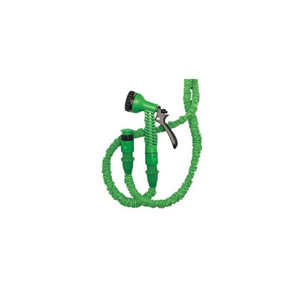 MANGUERA RIEGO EXTENSIBLE HASTA 15 METROS + ACCESORIOS