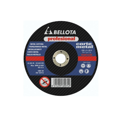 DISCO CORTE METAL 180X3X22 MM BELLOTA