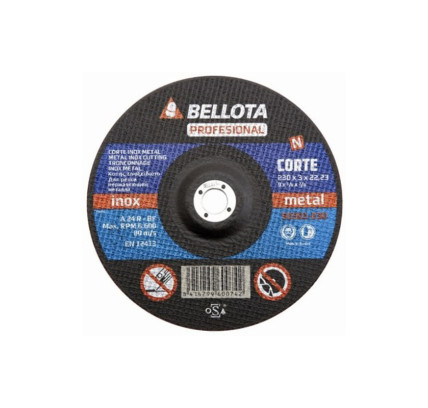 DISCO CORTE METAL 230X3X22 MM BELLOTA