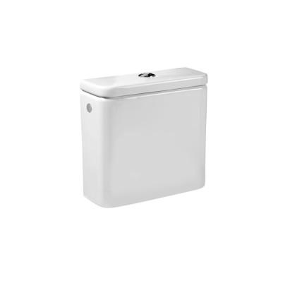 TANQUE BAJO ROCA DAMA COMPACTO A/INFERIOR CON TAPA Y MECANISMO DOBLE PULSADOR BLANCO A341786000
