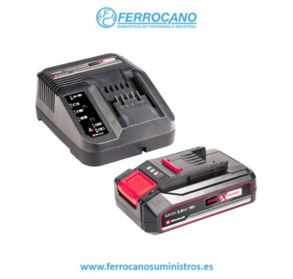 KIT BATERIA EINHELL 18V 2.5AH + CARGADOR