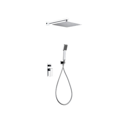 CONJUNTO DUCHA EMPOTRADO MONOMANDO IMEX FIYI CROMO GPF016