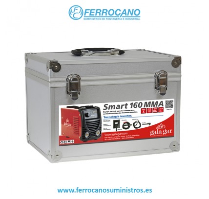 EQUIPO SOLDADURA INVERTER GALAGAR SMART 160 MMA CON ACCESORIOS 22300160MMA