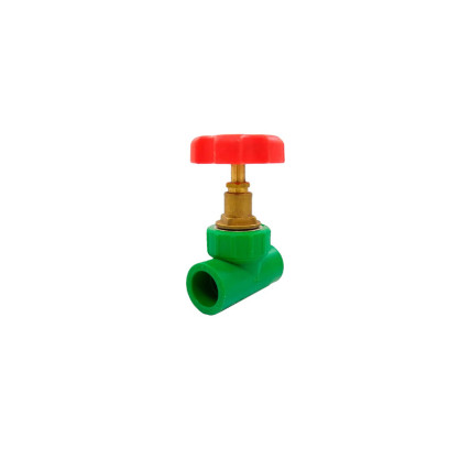 VALVULA PP-R 20MM M/VOLANTE ROJO