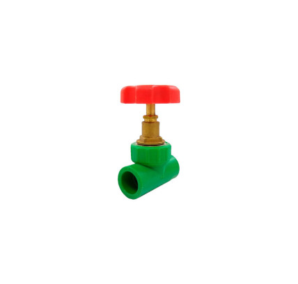 VALVULA PP-R 32MM M/VOLANTE ROJO