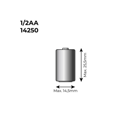 PILA LITIO ER-14250 3.6V 1200MAH (1 UDS) 38111