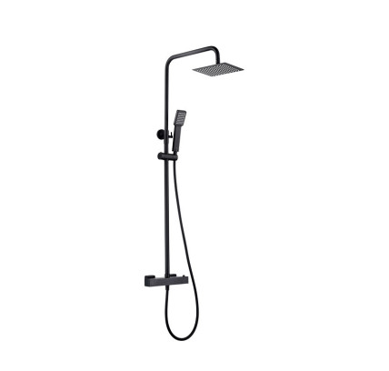 COLUMNA DUCHA TERMOSTATICA IMEX ART NEGRO MATE BTAR025/NG