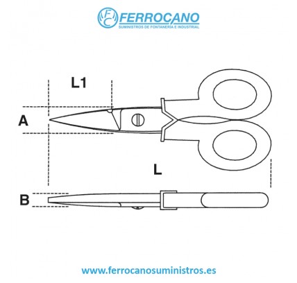 TIJERA ELECTRICISTA GRADUADA BETA 1128BSX