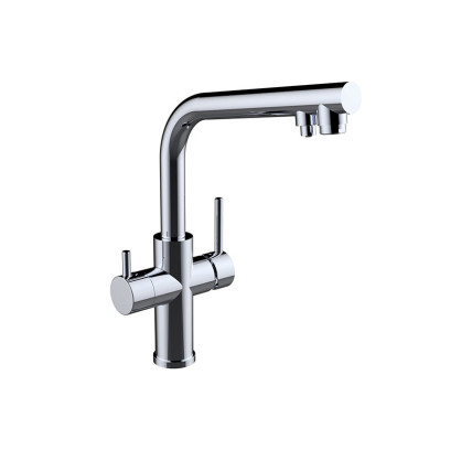 MONOMANDO FREGADERO OSMOSIS CLEVER 2 SALIDAS EC3 METAL FREE 61103