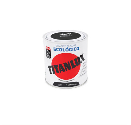 ESMALTE ACRILICO TITANLUX NEGRO SATINADO 250ML