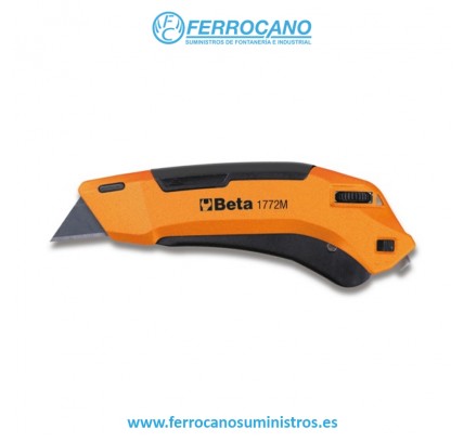 CUTTER 18MM METALICO RETRACTIL BETA 1772M