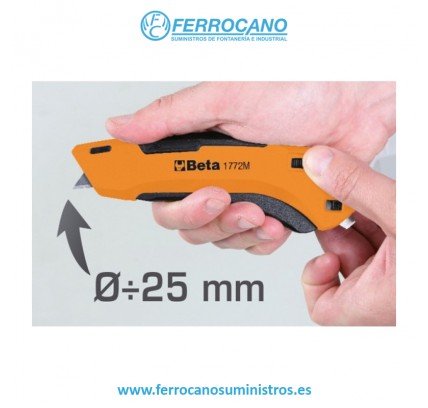 CUTTER 18MM METALICO RETRACTIL BETA 1772M