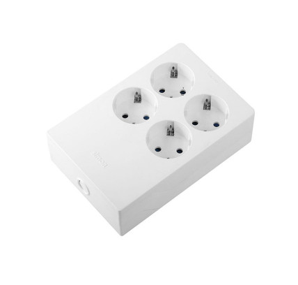 BASE MULTIPLE MULTIFIX SIMON 4 TOMAS PARED BLANCO