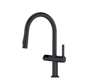 MONOMANDO FREGADERO EXTRAÍBLE IMEX TURIN NEGRO MATE GCE021/NG