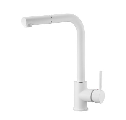 MONOMANDO FREGADERO IMEX MALTA EXTRAÍBLE BLANCO MATE GCE006/BL