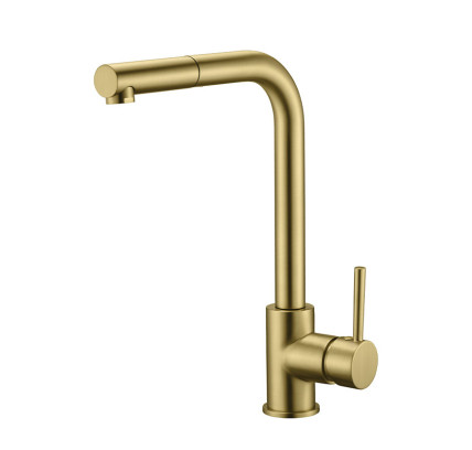 MONOMANDO FREGAREDO IMEX MALTA EXTRAÍBLE ORO CEPILLADO GCE006/OC