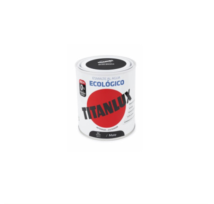 ESMALTE ACRILICO MATE TITANLUX NEGRO 750ML
