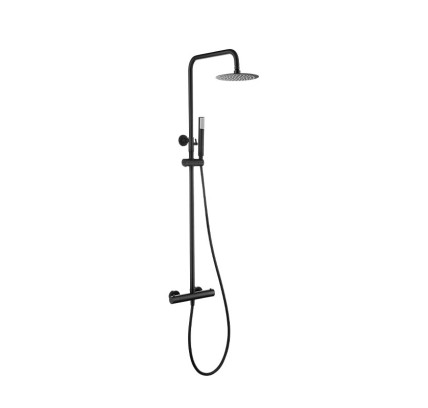 COLUMNA DUCHA IMEX GENOVA NEGRO MATE BTG053/NG