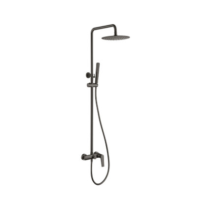 COLUMNA DUCHA MONOMANDO IMEX DELOS BLACK GUN METAL BDD055/BGM