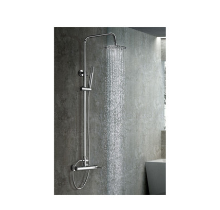 COLUMNA DUCHA TERMOSTATICA IMEX MILAN CROMO BDM002