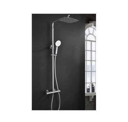 COLUMNA DUCHA TERMOSTATICA IMEX PRAGA CROMO BTP012