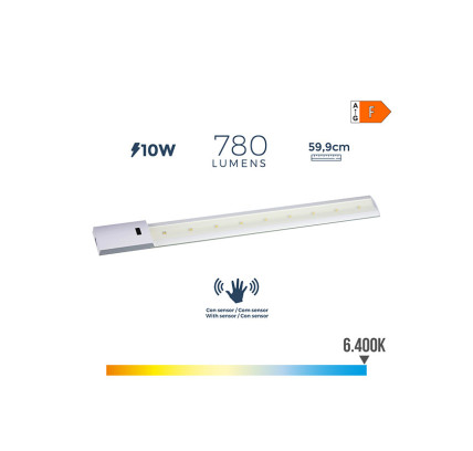 REGLETA LED CON SENSOR EDM 10W 780 LUMEN 6400K 31679